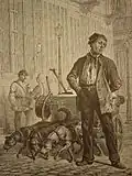 Im Jahr 1871: Der Sandhändler in einem französischen Buch