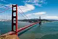 Die Golden Gate Bridge ist das Wahrzeichen von San Francisco.