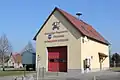 Freiwillige Feuerwehr in Piskowitz, auf Sorbisch Pěskecy.