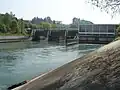 Die Aare wurde immer wieder gestaut um elektrischen Strom zu produzieren.