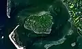 Die Insel Föhr von einem Satelliten aus gesehen