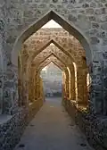 Ein Teil einer alten Festung, die zum Weltkulturerbe gehört.