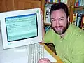 Jimmy Wales in der Anfangszeit der Wikipedia