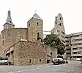 Die Burg mit dem angebauten Rathaus von Bensberg