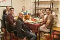 Eine amerikanische Familie feiert Thanksgiving.