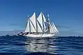 Die Star Flyer ist ein Segelschiff mit vier Masten.
