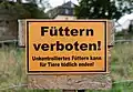 Viele Schilder sind Verbotsschilder.
