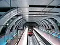Eine U-Bahn-Station in Lissabon