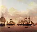 Während der Revolution ließ die deutsche Regierung eine eigene deutsche Flotte aufbauen.