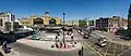 Ebenfalls ein großer Bahnhof ist King's Cross in London. In der Nähe sind Bus-Haltestellen, so dass man rasch umsteigen kann.