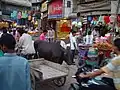 Auf einem Markplatz in Delhi