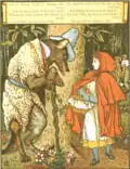 Auch eine Schreckensfigur: der Wolf im Märchen von Rotkäppchen.