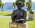 Ihre Statue in Montreux in der Schweiz