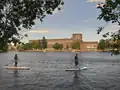 Paddeln in Berlin, am Funkhaus Nalepastraße