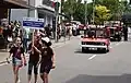 Umzug, als die Freiwillige Feuerwehr des Ortes 50 Jahre alt wurde