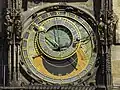 Die astronomische Uhr am alten Rathaus: Sie wurde zuerst im Jahr 1410 eingerichtet.