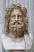 Zeus, der Göttervater. Diese Statue stammt aus dem Alten Rom, das Vorbild war griechisch.