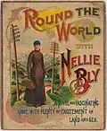 Nellie Bly war eine berühmte Weltreisende. Dieses Spiel von 1890 macht Werbung mit ihr.