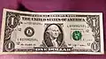 1-Dollar-Note mit dem ersten Präsidenten der USA: George Washington.