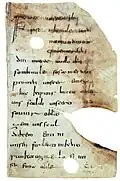 Vor 1200 Jahren: das Vaterunser in einer alten Handschrift, auf Althochdeutsch