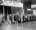 Eine Suppenküche in Chicago. Geöffnet hat sie der Gangster Al Capone.