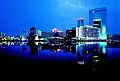 Die Stadt Jeddah am Abend