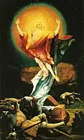 Die Auferstehung von Jesus Christus, wie Matthias Grünewald sie sich vorgestellt hat