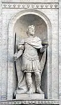 Statue in Rom, die Karl zeigen soll
