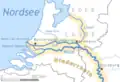 Rotterdam liegt an der Mündung des Rheins in die Nordsee.