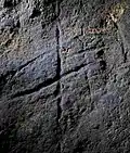 Jemand hat in einer Höhle in Gibraltar etwas in den Fels geritzt. Vielleicht waren es Neandertaler.