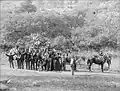 Eine Kutsche wird überfallen: Bild aus einem Film, von 1904