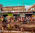 Eine Straße in Kinshasa
