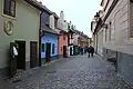 Die Goldene Gasse in Prag: Hier haben vor 500 Jahren Goldschmiede ihre Häuschen gebaut.