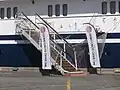 Die Gangway ist eine kleine Brücke.