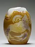Karpfen auf einer japanischen Vase