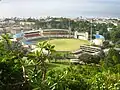 In diesem Stadion in Roseau spielen das Cricket-Team und die Fußballnationalmannschaft von Dominica.