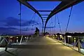 Die Dreiländerbrücke verbindet Huningue im Elsass mit Weil am Rhein in Baden-Württemberg.