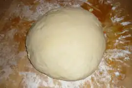 Der fertige Hefeteig.