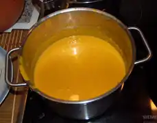 Die passierte Sauce