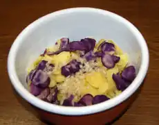 Die gerädelten Kartoffeln