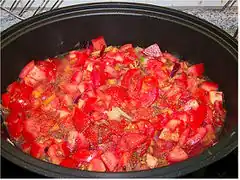 Tomaten und Gewürze