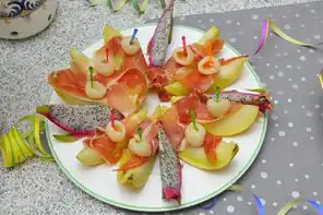 Schinken mit Melone