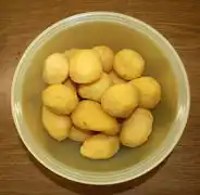 Geschälte Pellkartoffeln