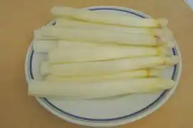 geschälter Spargel