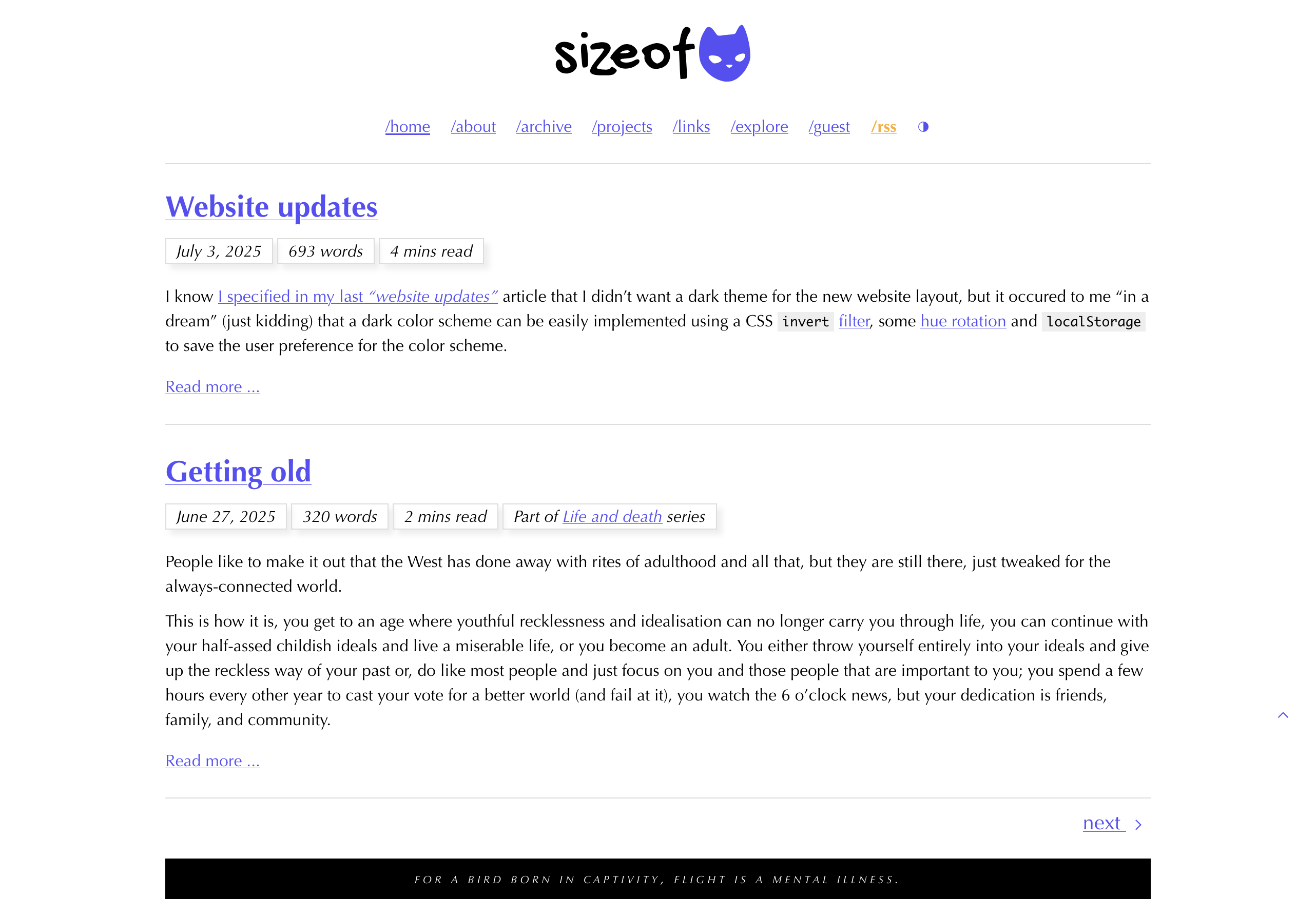 This website in 2025