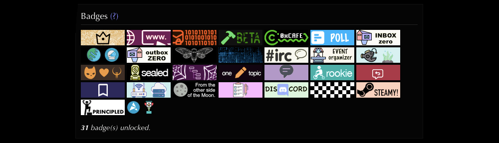 Café badges