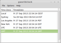 Gworldclock