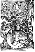 Hans Baldung Grien: Holzschnitt mit Familienwappen