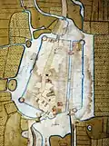 Nicolaus Rohlfs: Grundriß der Stadt Buxtehude, 1747