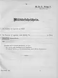 Militärfahrschein, Deckblatt